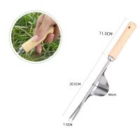 4PCS Manual Weeding Tools for Grass Puller Silver Steel