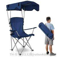 hyfvbuↂ  Beach with Canopy Shade  Folding Camping Chair