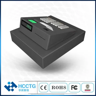 ลงทะเบียนเงินสดอิเล็กทรอนิกส์ USB/RS232 38ปุ่มพร้อม ECR600เครื่องพิมพ์ความร้อน58มม.