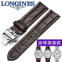 Longines นาฬิกาช่างฝีมือที่มีชื่อเสียงพร้อมหนังต้นฉบับสำหรับผู้ชายและผู้หญิง L2L4 ข้างขึ้นข้างแรมธงทหารอันงดงามเดิมหัวเข็มขัดผีเสื้อชั้นแรกหนังวัว