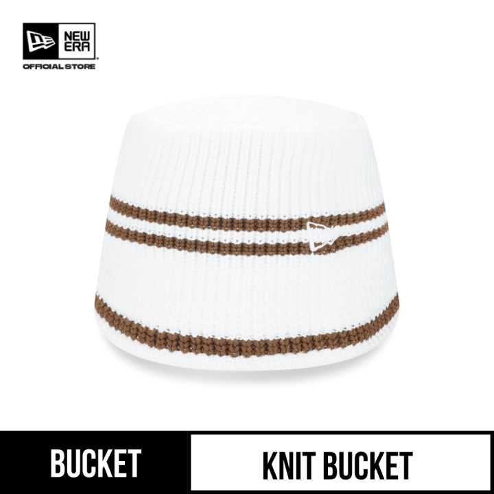 New Era Ivory Knit Bucket Hat Lazada