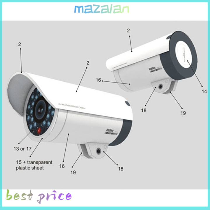 mazalan-1-1โมเดลกระดาษปลอมความปลอดภัย-dummy-surveillance-camera-security-model-ปริศนา