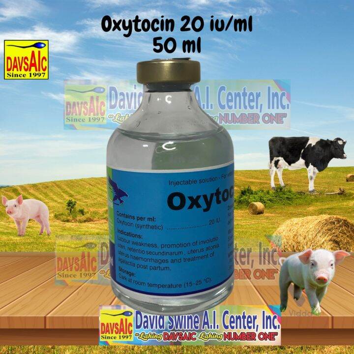 50 ml Oxytocin 20 Imported Interchemie Inj for animals livestock pets pigs cattle sheep goat