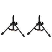 2X Foldable Tripod Desktop Microphone Stand Holder for Podcasts, Online Chat, Conferences, Lectures,Meetings, and More