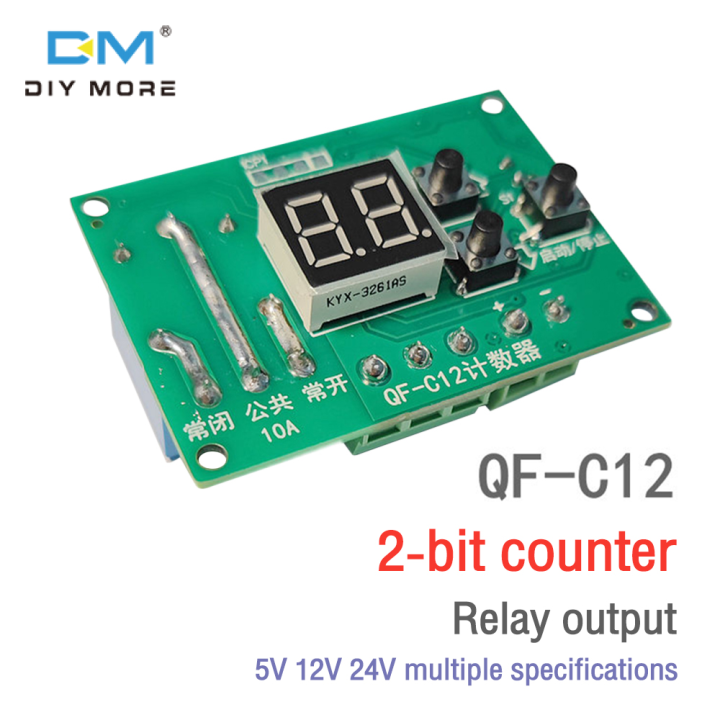 diymore 5V 12V 24V Timer Relay Programmable Delay Relay Module Cycle
