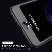 360 Full Phone Case 7 6 6s 8 Plus X XS Anti-knock Coque Case Cover With Glass