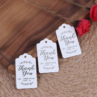 Rayua 100pcs kraft Gift Tags ขอบคุณแท็กกระดาษสำหรับ Baby Shower PARTY Wedding gifts