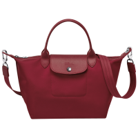 Longchamp_le Pliage Neo 1512578609 Small_Shoulder Bag_Crossbody _ Handbag_Thick กระเป๋าไนลอน _ กันน้ำ Dumpling Bag_Fashion Casual Backpack_wine สีแดง