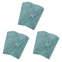 10Pcs/Set Delicate Carved Butterflies Romantic Wedding Party Invitation Card Envelope Invitations for Wedding