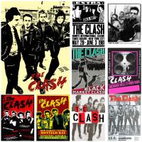 The Clash Singer โปสเตอร์ผ้าใบศิลปะสำหรับตกแต่งห้องนอนครอบครัวสมัยใหม่