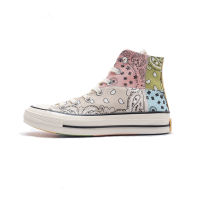 OFFSPRING PAISLEY X CONVERSE 1970S PATHWORK CHUCK Mens and Womens CANVAS SHOES 169880C รองเท้าวิ่ง รองเท้ากีฬา รองเท้าผ้าใบ The Same Style In The Store