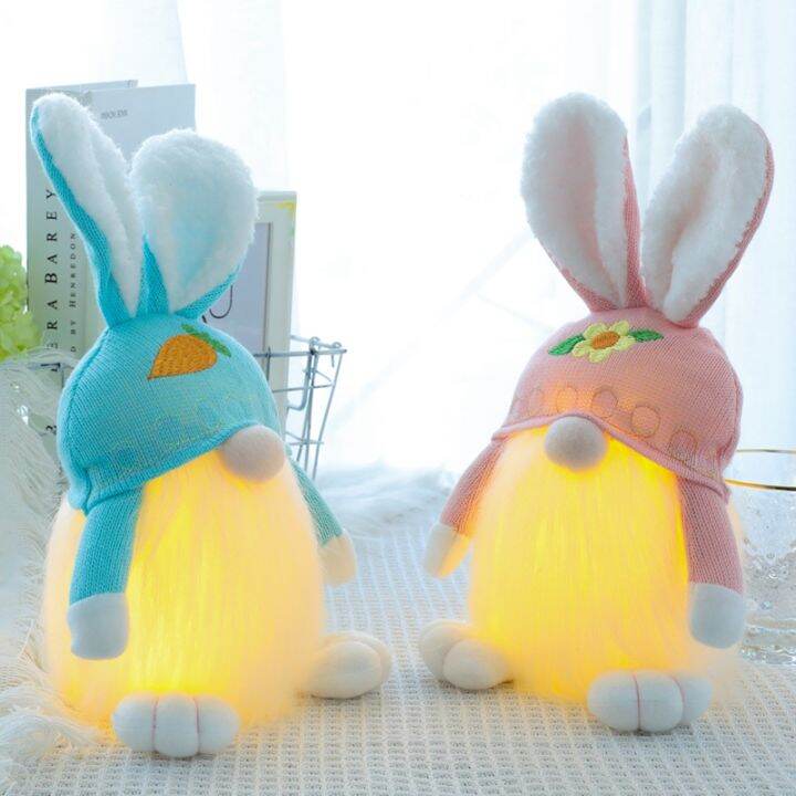 led-glowing-easter-bunny-gnome-handmade-tomte-rabbit-plush-toys-doll-ornamentsholiday-home-party-easter-gifts