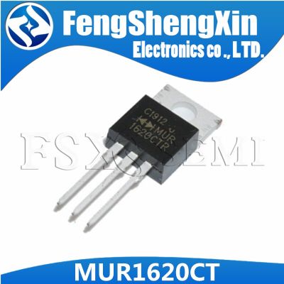 10pcs/lot New  MUR1620CT 1620CT MUR1620CTG MUR1620 1620CTG TO-220 16A 200V Schottky/fast recovery diode  common cathode
