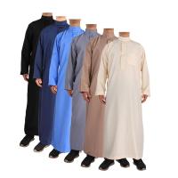 ชุดผู้ชาย Thobe เสื้อผ้าอาหรับอิสลามเสื้อคลุมยาวผู้ชายแฟชั่นมุสลิม Jua Tunic Abayas Sudi Arabia Jalabiyat Ramadan 2023