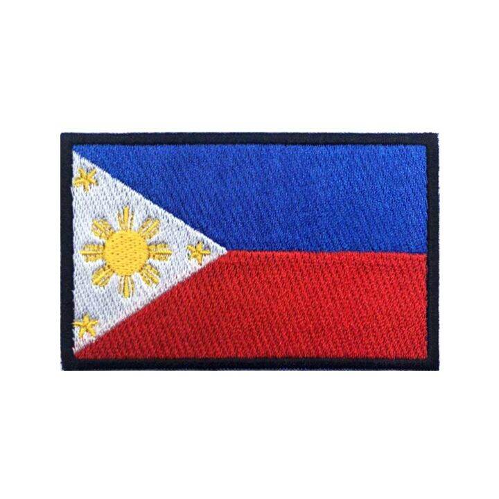 Philippine flag Patches Armband Embroidered Patch Hook amp; Loop Iron ...