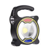 Camping lamp outdoor portable camping lamp USB charging warning belt flashlight multi-functional solar lamp