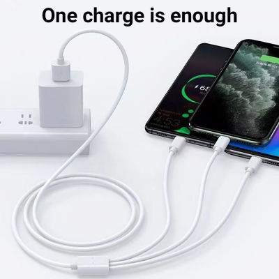 3in1 1.2M สาย USB สำหรับ iPhone 13 12 11 14 Pro max Super Fast Charger สายชาร์จสำหรับ OPPO Vivo Huawei Type-C Samsung Xiaomi Micro USB Wire