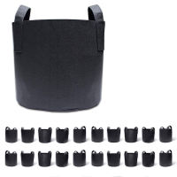 20-Pack 2 Gallon Grow Bags, Fabric Pots Container Aeration Fabric Pots with Handles, Pot for Plants