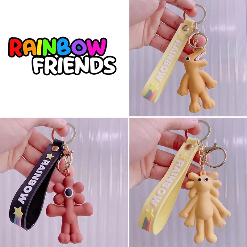 Roblox Blue Friends Rainbow Pink Yellow Duck Keychain Bag Pendant Gift Kid  Xmas