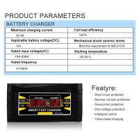 ZZOOI 12V 6A Smart Lead Acid Battery Charger Fast Power Charging For 12V Car Motorcycle Truck Auto Bicycle With LCD Display 110V 220V