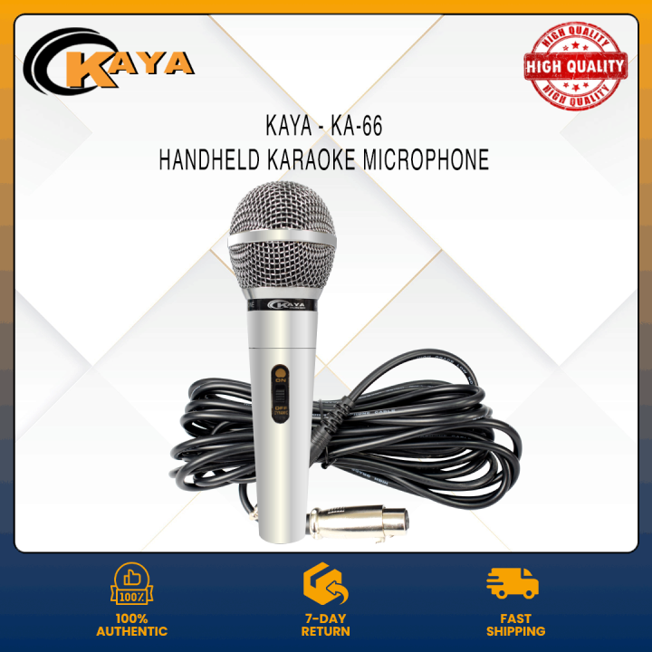 KAYA KA66 Handheld Corded Dynamic Microphone Karaoke Microphone
