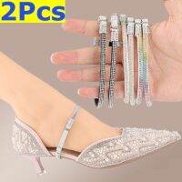 【HOT】☢❧❍ 2pcs Shoe Decoration Anti-drop Heel Straps for Heels Rhinestone Shoelaces Adjustable Non-slip Accessories