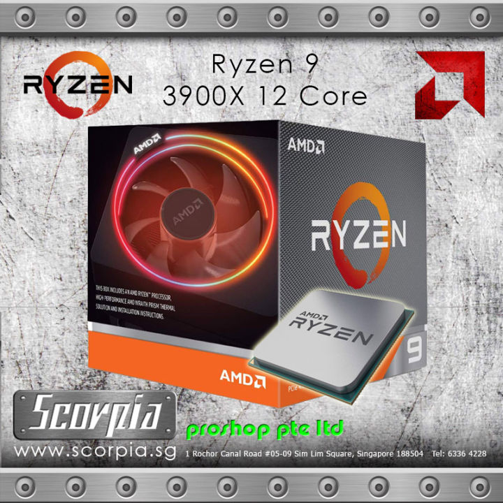 AMD Ryzen 9 3900X with Wraith Prism cooler 3.8GHz 12コア / 24