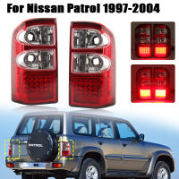 LED 1 Pair Rear Tail Light For Nissan Patrol Y61 1997 1998 1999 2000 2001 2002 2003 2004 Series Stop Brake Lamp Car Assembly