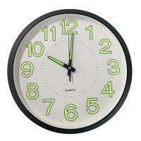 12 Inch / 30cm Luminous Wall Clock Silent with Night Light Glow in the Dark Round Clock, Living Room Decoration