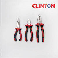 ชุดคีมแพ็ค 3 ชิ้น  CLINTON PLIERS SET รุ่น FER-PS3 คีมช่างอเนกประสงค์ คีมปากแหลม คีมปากเฉียง คีมปากจิ้งจก