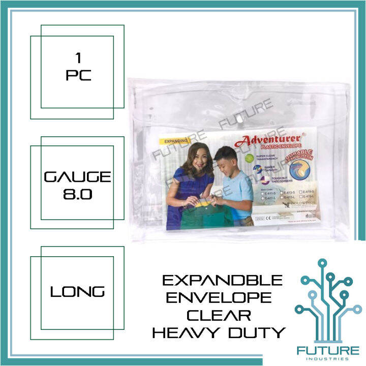 Plastic Envelope Clear Expanding File EXPANDABLE ENVELOPE Thick Long