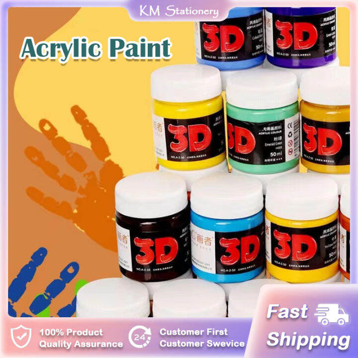 100ML/tube Pigment Acrylic Paint Set Nail Art Painting Waterproof Paint