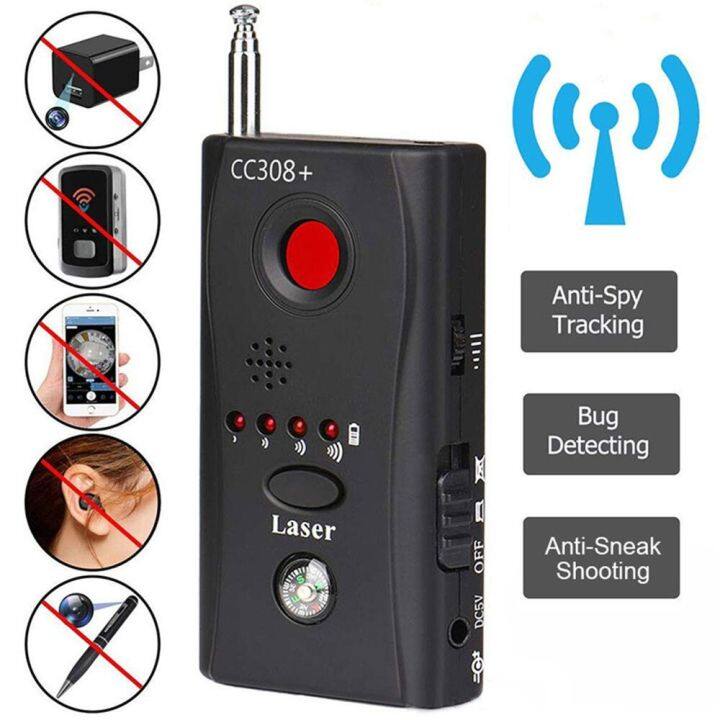 Wireless Camera Signal Detector Multi Ftion CC308 Radio Wave Scanner Full  Range Wifi RF GSM Device Finder Anti Tracking Tool | Lazada