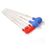 Mo mo màu xanh Pipet với quy mô Pipette đầu cao su thủy tinh pipettors quy