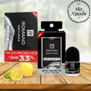 Combo Romano Gentleman Nước Hoa 18ml+ Cục xà Phòng 120g+ Lăn Khử Mùi 25ml.