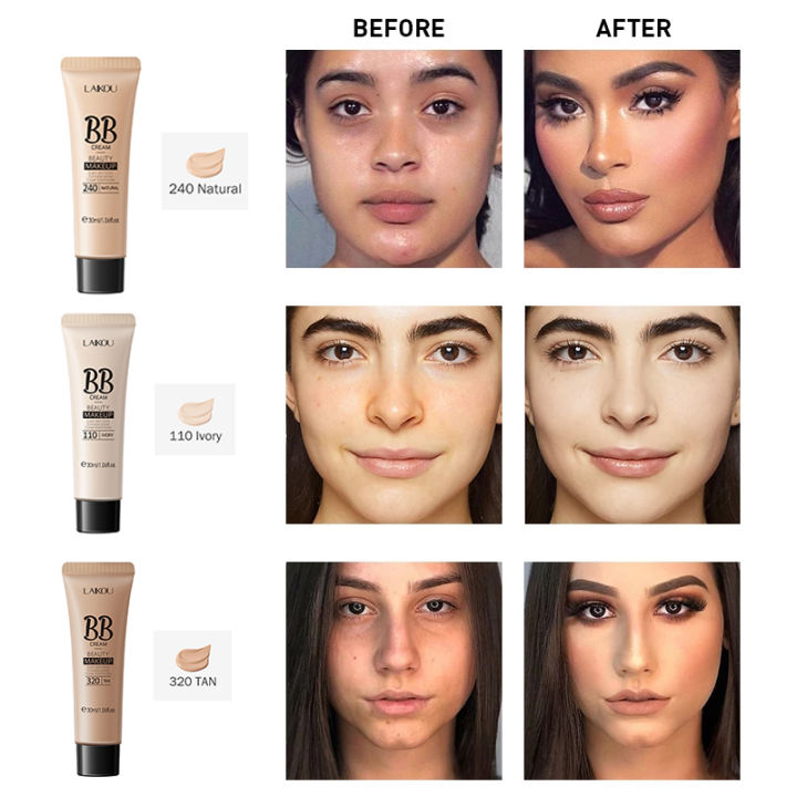 3สี-bb-cream-foundation-คอนซีลเลอร์บำรุงผิวหน้า-whitening-cream-professional-ปกปิด-foundation-long-lasting-face-primer
