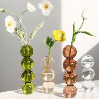 【YF】♨❏☇  Tomatoes on Sticks Vase Hydroponics Transparent Room Colorful Glass