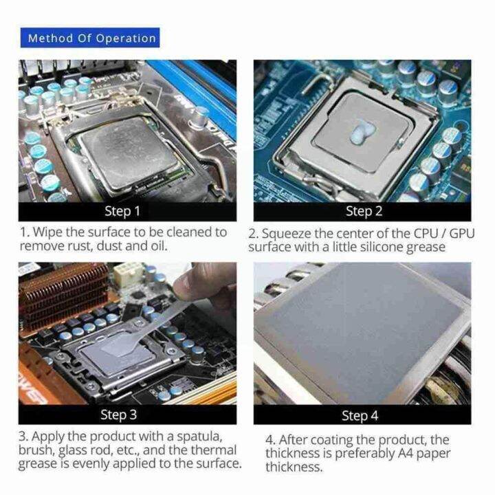 CPU Cooler Cooling Fan Thermal Paste Heat Dissipation For PC Compound