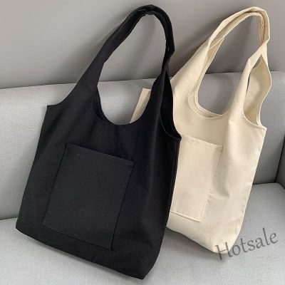 【hot sale】◙☌ C16 Canvas bag female student Korean single shoulder bag versatile schoolbag Tote bag