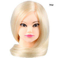 Hairstyle Training Doll Head Cosmetology Head Mannquin Head With Long Straight Synthetic Hair In Manikin Head