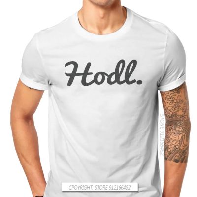 Bitcoin Cryptocurrency Meme Hodl Brushed T Shirt Vintage Goth Summer Loose Pure Cotton MenS Clothing Harajuku O-Neck Tshirt