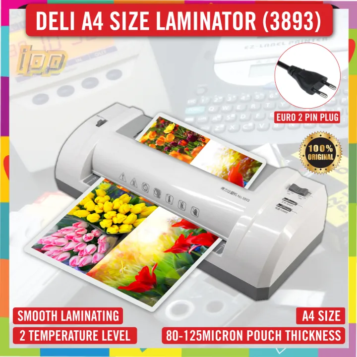 Deli A4 Photo Laminator Laminator Machine A4 Mesin Laminate A4