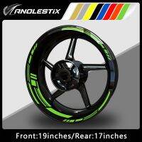 Anolestix Reflective Motorcycle Wheel Stickers Hub Decal Rim Stripe 19/17 Inchs For YAMAHA Honda Kawasaki Suzuki BMW KTM Triumph