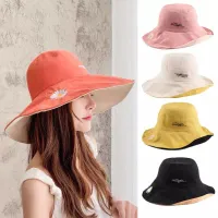 หมวก หมวกกันแดด หมวกวินเทจ หมวกแฟชั่น หมวกบักเก็ต หมวกผู้หญิง หมวกกันแดดหญิง หมวกแฟชั่นหญิง หมวกบักเก็ตผญ ใส่ได้ 2 ด้าน / JT.Fashion