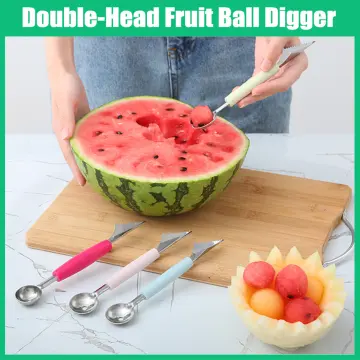 Fruit Scoop, Stainless Steel Fruit Ball Digger, Reusable