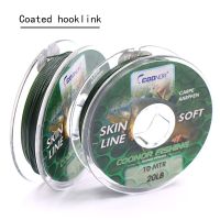 10m Carp Fishing Line Coated Braided Hooklink For Fishing Rigs Sinking Line Carp Coarse Method Feeder Fishing Accessories Tackle Fishing Lines