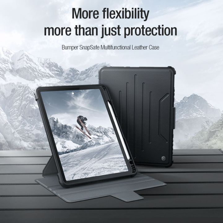 dt-hot-nillkin-armor-bumper-slide-camera-magnetic-flip-leather-case-for-ipad-pro-2020-2021-2022-air-4-5-10-2-10-9-11-12-9-lens-cover