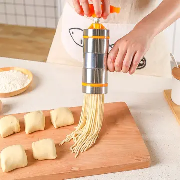 Noodle Maker Press Pasta Machine Stainless Steel Kitchen Pressing Spaghetti  Crank Cutting Noodle Making Gun Kitchen Noodle Tools