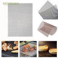 【Ready Stock】 ✜▤ D50 NEEDWAY 30x40cm BBQ Mats Non-stick Grilling Mats BBQ Accessories High Security Reusable Kitchen Tools Grid Shape BBQ Grill Mesh Mat for Outdoor Activities Barbecue Sheet/Multicolor