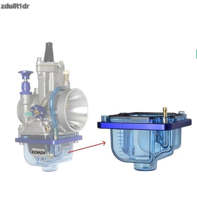 คาร์บูเรเตอร์-zdu8t1dr-pwk21-34สีฟ้า-สีม่วง-สีส้มไนล่อนโปร่งใสฝาปิดถ้วยใสสำหรับ-pwk-ksr-oko-koso-keihin